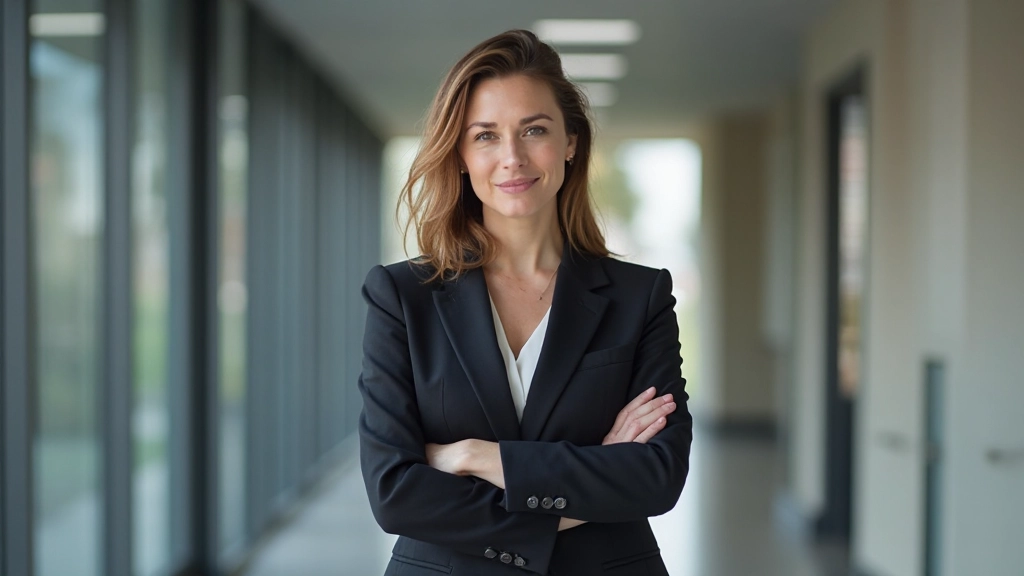 Persoon die overwint hindernissen en obstakels met een bepaalde, vastberaden houding in een inspirerende omgeving